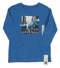 Nové - modré triko s dinosaurem St. Bernard