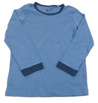 Modro-tmavomodré pyžamové triko TCM