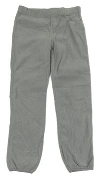 Šedé melírované fleecové kalhoty Tchibo