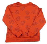 Červená mikina s dinosaury H&M
