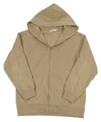 Béžová propínací mikina s kapucí H&M