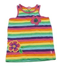 Barevný pruhovaný top s květy LC WaIKIKI