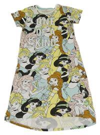 Pestrá noční košile s Disney princeznami a nápisy Reserved