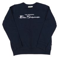 Tmavomodrá mikina s logem Ben Sherman