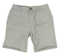 Světlešedé plátěné chino kraťasy Denim Co.