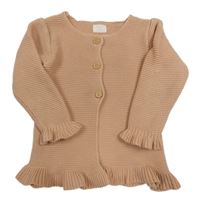 Starorůžový propínací svetr Primark