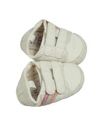 Bílé koženkové capáčky s třpytivými pruhy - teniska Next vel. 18