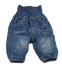 Modré podšité rifle s úpletovým pasem H&M