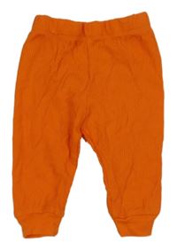 Oranžové žebrované tepláky Chick&Pea