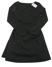 Nové - Černé třpytivé šaty Primark