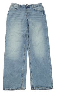 Modré relaxed fit tapered leg rifle H&M