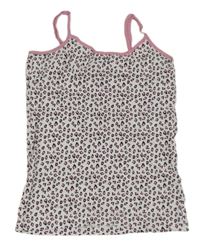 Bílý vzorovaný top Pepperts