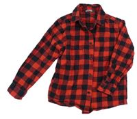 Červeno-černá kostkovaná košile Primark