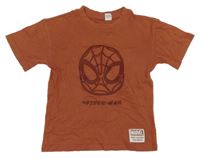 Hnědé tričko s 3D Spidermanem H&M