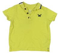 Žluté polo tričko s krabem F&F