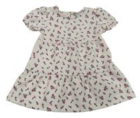 Bílo-růžové květované šaty Primark