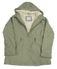 Khaki nepromokavá podzimní bunda s kapucí Primark