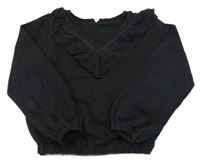 Černá mikina s madeirou Next