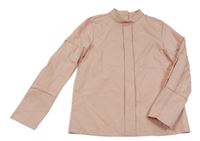 Světlerůžová šusťáková halenka shein