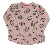 Růžová mikina s pejsky V by Very