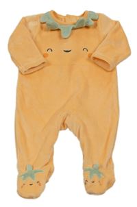 Oranžový plyšový overal - dýně George