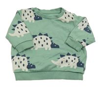 Zelená mikina s dinosaury M&S