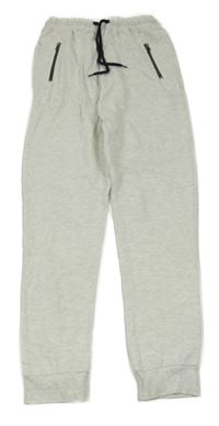 Světlešedé melírované tepláky Next