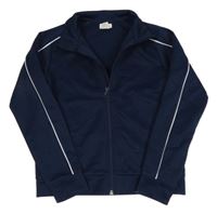 Tmavomodrá sportovní propínací mikina H&M