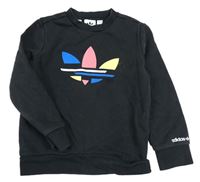Černá mikina s logem Adidas