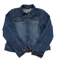 Tmavomodrá riflová crop bunda George