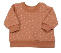 Broskvová květovaná mikina Primark