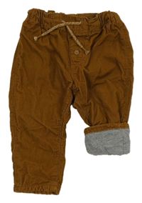 Okrové podšité manšestráky H&M