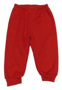 Červené zateplené tepláky Shein