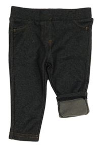 Tmavošedé zateplené tregíny riflového vzhledu Topomini