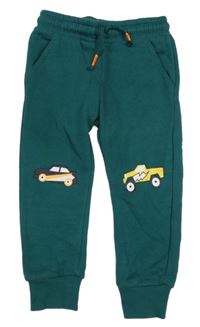 Zelené tepláky s auty F&F