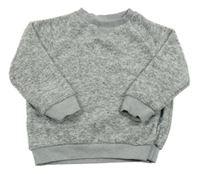 Světlešedý melírovaný svetr F&F