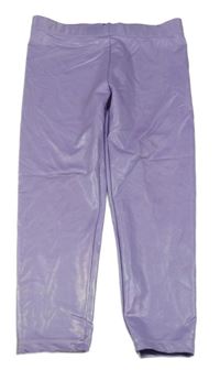 Lila lesklé legíny George