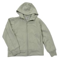 Mintová propínací mikina s kapucí Uniqlo 