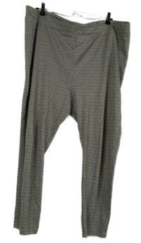 Dámské černo-béžové vzorované legíny TU 