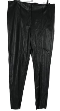 Dámské černé koženkové kalhoty Primark 