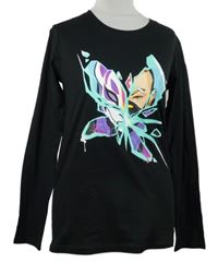 Dámské černé triko s potiskem Fortnite 