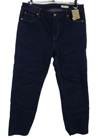 Nové - Dámské tmavomodré slim rifle M&S vel. 16S