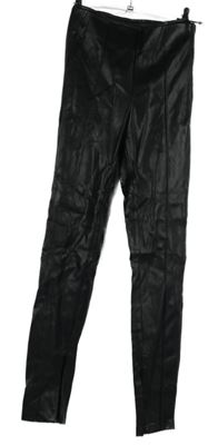 Dámské černé koženkové tregíny Zara 