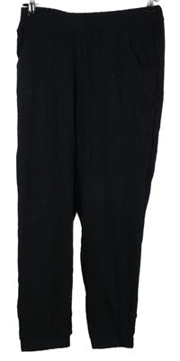 Dámské černé volné kalhoty 