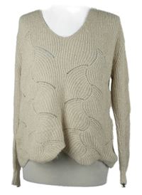 Dámský starorůžový třpytivý vzorovaný svetr Only 