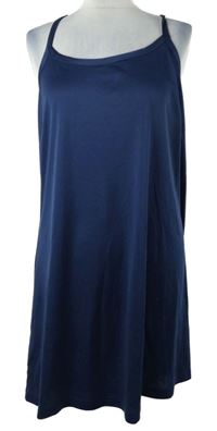 Dámská tmavomodrá noční košile 