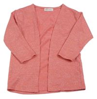 Růžový třpytivý úpletový cardigan H&M