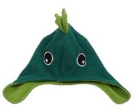 Zelená fleecová čepice s ostny - dinosaurus zn. George vel.104-116