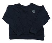 Tmavomodrá mikina s nápisem Kiabi