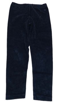 Tmavomodré sametové legíny FAT FACE